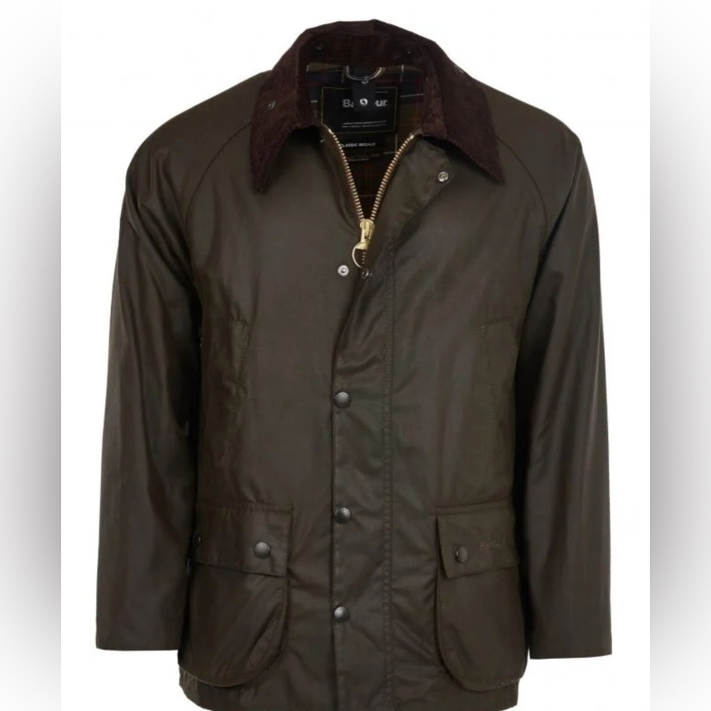 NWT Barbour Classic Bedale Waxed Jacket - OLIVE